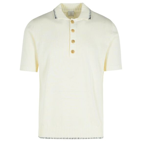 ELEVENTY Other - Eleventy Cream Cotton Polo Shirt Men